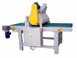 Machine de meulage industrielle avec capot jaune
